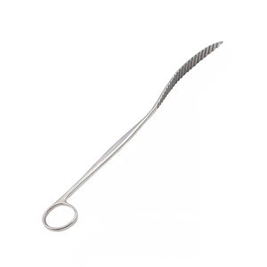 Palanca ósea Surzon Lanes de 9 pulgadas, curvada, dentada, de acero inoxidable, ortopédica, con mango de anillo, para cirugía. - Product Image 1