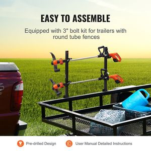 Supporti per attrezzi da giardino: Porta-decespugliatori e attrezzi per diserbo a 2 posti con blocco e montaggio in lega di zinco - Product Image 2