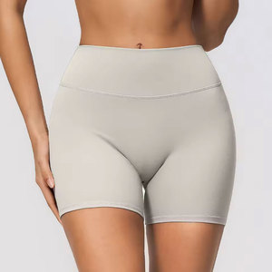 Shorts décontractés noirs taille haute avec bordure grise, coupe ample, imprimé floral, en toile de coton mélangé pour femme - Product Image 1
