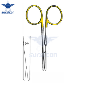 Tijeras para Bebés de 10 cm / 4 Pulgadas, Rectas, con Punta Redonda, de Acero Quirúrgico Dorado, Tijeras de Precisión de Acero Inoxidable de Primera Calidad - Product Image 5