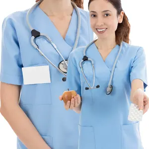SPECIAL OFFERトップシャツ医療スクラブユニフォームナース病院/クリニック服スポーティなスタイルSAOMAIメーカーベトナムで供給