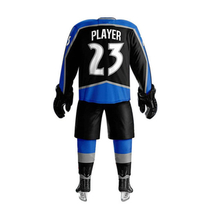 Custom Unisex Ice Hockey Jersey Set White Green <b>Red</b> Solid Full Sleeve Sublimated Breathable Moisture Wicking Front Adult All - Product Image 6