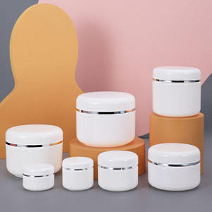 Skin Care Cream Box Packaging Unalilia WGCJ High Grade PP Empty Round White Cosmetic <b>Plastic</b> <b>Jar</b> Liner - Product Image 2