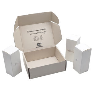 Embossed Cosmetic Paper <b>Box</b> Custom <b>White</b> Folding Packaging - Product Image 3