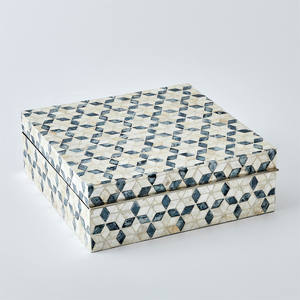 Boîte décorative en nacre incrustée, fabriquée à la main, vente en gros, pour bijoux - Product Image 2