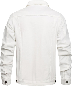 Veste en jean pour homme de style vintage, séchage rapide, personnalisable, 100% coton, mode streetwear d'hiver - Product Image 3