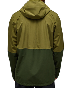 Color Block Hooded Winter Windbreaker <b>Jacket</b> Unisex Outdoor Canvas Zipper Waterproof Rain <b>Jackets</b> Men - Product Image 2