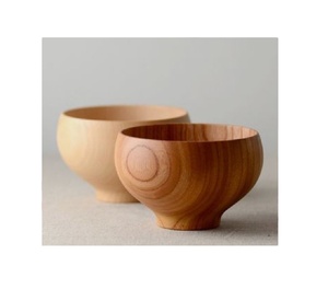 Bol à salade personnalisé en bois d'acacia naturel écologique, fait main, design minimaliste, vaisselle de mariage pour le service des aliments, Haxagon - Product Image 1