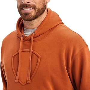 Custom Logo High Quality 3D Puff Printing Heavyweight 100%Cotton Fleece Embossed Boxy <b>Pullover</b> Oversize 3D Foam <b>Men's</b> Hoodies - Product Image 6