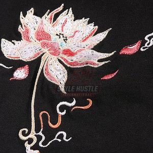 T-shirts brodés de couleur unie à bas prix, vente en gros de t-shirts brodés, nouveaux arrivages de t-shirts brodés - Product Image 6