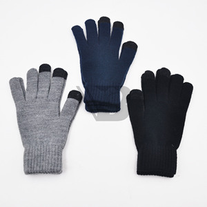 Finger <b>Gloves</b> Acrylic for Screen Winter Cycling Daily Use Women's Stylish <b>Thin</b> Custom Knit Handmade Flower Design - Product Image 6