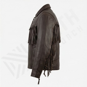 Veste de moto pour homme NAI--0494A, style droit, franges et lacets, design élégant, équipement de conduite, couleur personnalisable - Product Image 3