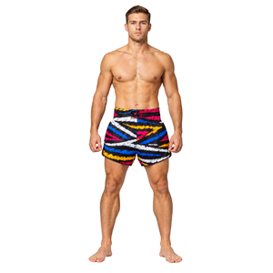 Shorts de Muay Thai à séchage rapide, shorts d'entraînement en satin MMA, shorts de combat à taille élastique - Product Image 4