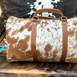 Bolsa de Viaje de Cuero Genuino, Estilo Vintage, con Cierre, Ligera, Portátil, de Gran Capacidad, para Llevar Equipaje - Product Image 1