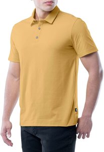 เสื้อโปโลแขนสั้นลำลองสำหรับผู้ชาย – ผ้าระบายอากาศน้ำหนักเบาพร้อมกระดุมติดและทรงพอดีตัว - Product Image 5