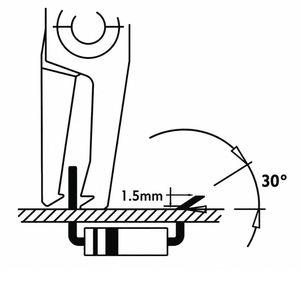 Alicates de Corte Diagonal Piergiacomi TP 5000/15D con Mango Antiestático, Herramienta para Cortar y Doblar Componentes de PCB, 147mm - Product Image 3
