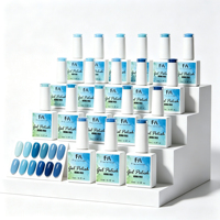 Vernis à ongles gel vegan écologique sans HEMA - 15 ml, haute saturation, vernis gel UV LED à retirer par trempage pour le nail art professionnel