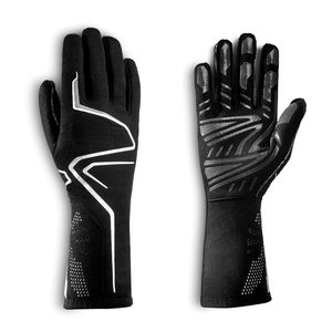 Guantes de Carreras Carbon-X Negros de Nailon Antideslizantes, Transpirables, Recubiertos de Poliuretano, con Patrón de Agarre de Puntos para Simulación de Carreras - Product Image 1