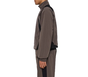 Customized Logo Polyester Winter Windbreaker <b>Jacket</b> Vintage Style High Street Stand Collar Windbreaker <b>Jacket</b> - Product Image 3