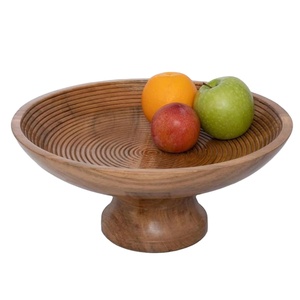 <b>Decorative</b> Fruits Bowl Pedestal Style Handmade Food Serving Bowls Tableware Centerpiece <b>Items</b> Luxury Bowls Home Decoration <b>Items</b> - Product Image 1