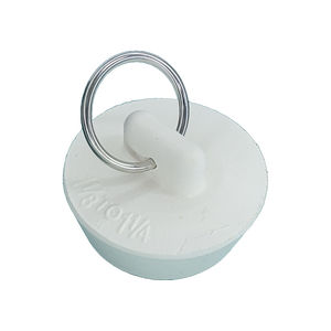 BYSON PS10312 Sleek Pliable <b>Rubber</b> Drain <b>Plug</b> with Pull Loop Ring and Simple Quick Fitting for Soaking Tub and Washroom - Product Image 2
