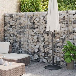Mur en gabions en acier galvanisé avec couvercles 354,3''x11,8''x78,7'' Clôtures, treillis et portails - Product Image 1