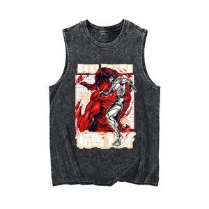 Camisetas sin Mangas para Hombre, Estilo Vintage Retro, Tejido Transpirable de Spandex/Poliéster, Color Negro, para Verano - Product Image 6