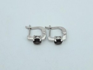 Boucles d'oreilles en quartz fumé naturel, argent sterling 925, bijoux en pierres précieuses, faits à la main, cadeau élégant pour femmes - Product Image 6