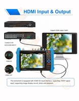Écran tactile IPS 7 pouces 8MP 4K Toutes fonctions IP/CVBS/AHD/CVI/TVI/SDI/POE/HD-MI Caméra CCTV Testeur IPC-9800MOVTADHS Pro