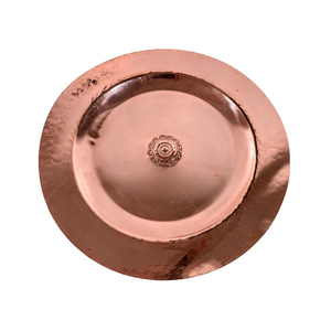Assiette de service ronde en cuivre, idéale pour les restaurants, les hôtels et la cuisine domestique, qualité durable, vaisselle et assiettes. - Product Image 1