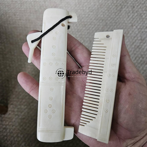 Natural Bone Hair <b>Comb</b> Handmade <b>Wide</b> Tooth Detangling <b>Comb</b> for Men Women Beard Care Tradebyd - Product Image 5