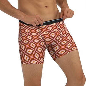 Breathable Custom Design Sublimation Printing Mens <b>Boxer</b> Brief Groovy Colorful Underwear Shorts Male Underwear Made In Pakistan - Product Image 6