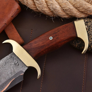 Cuchillo de chef hecho a mano de acero damasco y cobre, duradero, para cocina, para cortar, picar, rebanar y preparar alimentos. - Product Image 4