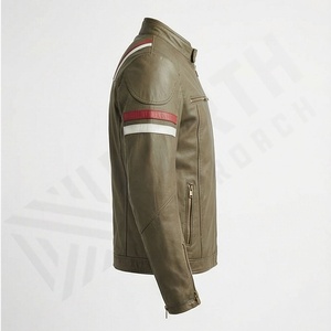 Veste de moto en cuir véritable pour homme de qualité supérieure, nouvelle arrivée, vestes de moto d'hiver, protections amovibles, personnalisables - Product Image 3