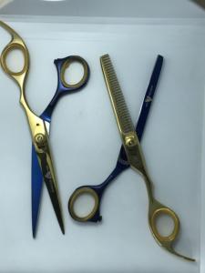 Hot Selling Stainless Steel Barber salon <b>Shear</b> & Hair Cutting Scissor Beauty Type Thinning Scissors set kit - Product Image 1