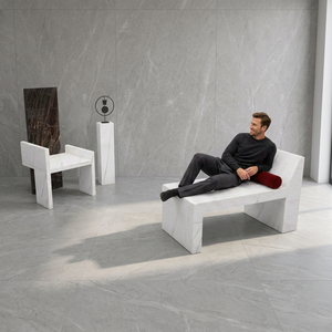 Dalles de carrelage en porcelaine marbrée blanc or Vistaar 120x240cm, résistantes aux acides, antibactériennes, antidérapantes, pour extérieur, cuisine et salle de bain - Product Image 6