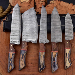 ชุดมีดเชฟเหล็กดามัสกัสคุณภาพสูง พร้อมลวดลายสวยงาม สำหรับการใช้งานเชิงมืออาชีพ - Product Image 6