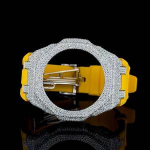Luxury Wristwatch Design Custom GA2100 Compatible Watch Iced Out Steel <b>Case</b> Premium Luxury Mod Watch - Product Image 1