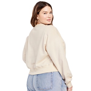 Sweat-shirt oversize pour femme, manches longues, pull pour un look streetwear et décontracté tendance, sweat-shirt en polaire confortable pour femme - Product Image 6