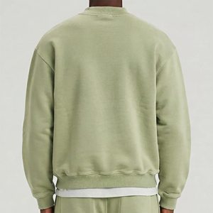 Sweat-shirt d'hiver épais en molleton 100 % coton de haute qualité pour homme, avec logo brodé personnalisé, respirant et coupe oversize - Product Image 3