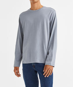 Camiseta de hombre de primera calidad, 100% algodón, corte holgado, hombros caídos, color sólido, con estampado personalizado. - Product Image 1