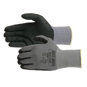 Level 5 Cut Resistant Anti-Vibration Nitrile Work <b>Gloves</b> Stainless Steel Coated Palms Flexible Durable Breathable No Slip Grip - Product Image 2