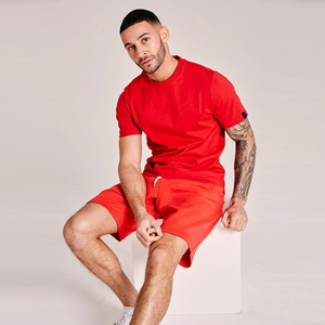 ชุดลำลองฤดูร้อนเนื้อผ้านุ่มสบาย เสื้อยืดแขนสั้น ผ้าฝ้ายเฟรนช์เทอร์รี่ ระบายอากาศ แห้งเร็ว เหมาะสำหรับออกกำลังกายและสวมใส่ทั่วไป รับผลิตแบบ OEM และติดฉลากสินค้าส่วนตัว - Product Image 6