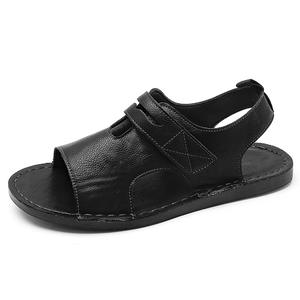 Sandalias de playa casuales de verano para hombre, con punta abierta, suela suave, ajustables con cierre de velcro, antideslizantes, para caminar. - Product Image 2