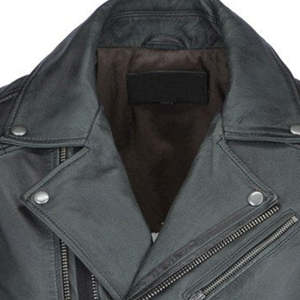 Chaqueta de Cuero Personalizada de Alta Calidad para Hombre con Cuello Alto y Logotipo Frontal, Impermeable, Hecha en Pakistán, de Piel de Oveja, Moda de Invierno - Product Image 5