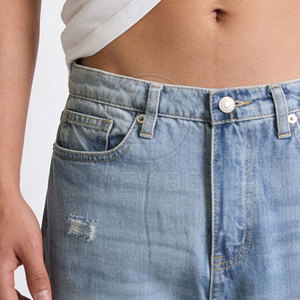 Pantalon en jean décontracté pour homme, coupe droite, sur mesure, 100% coton, écologique, respirant, léger - Product Image 6