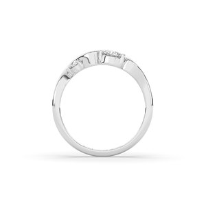 Anillo de Plata de Ley 925 con Diamante Cultivado en Laboratorio de 1 Quilate, Corte Pera Brillante, Estilo Único y Ligero, Apilable, Certificado, para Aniversario - Product Image 2