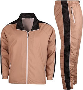 Survêtement en nylon coupe ajustée avec logo personnalisé OEM, coupe-vent, vêtements de sport, col montant, fermeture éclair, coupe-vent pour homme, résistant à l'eau, décontracté - Product Image 1