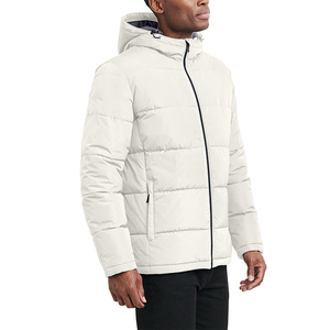 Chaqueta Acolchada con Capucha para Hombre, Estilo Urbano, Ecológica, Resistente al Viento, Ligera, Aislante, Duradera, con Logotipo Frontal, para Actividades al Aire Libre - Product Image 6