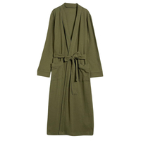 Peignoir d'été décontracté de luxe, doux et confortable, 100% coton, séchage rapide, lavable en machine, pour femmes, unisexe, grande taille